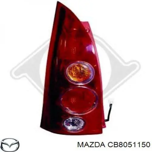 Ліхтар задній правий, зовнішній Mazda CB8051150 ціна, від 3605.04 UAH