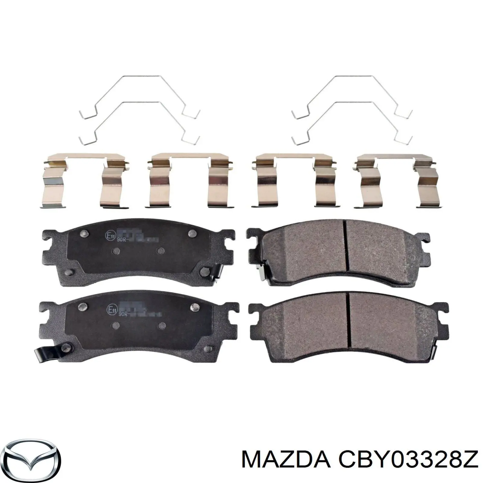 Колодки гальмівні передні, дискові CBY03328Z Mazda