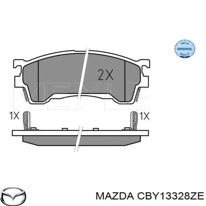 Купити CBY13328ZE Mazda Колодки гальмівні передні, дискові