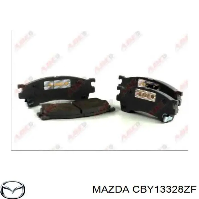 Передні тормозні колодки CBY13328ZF Mazda
