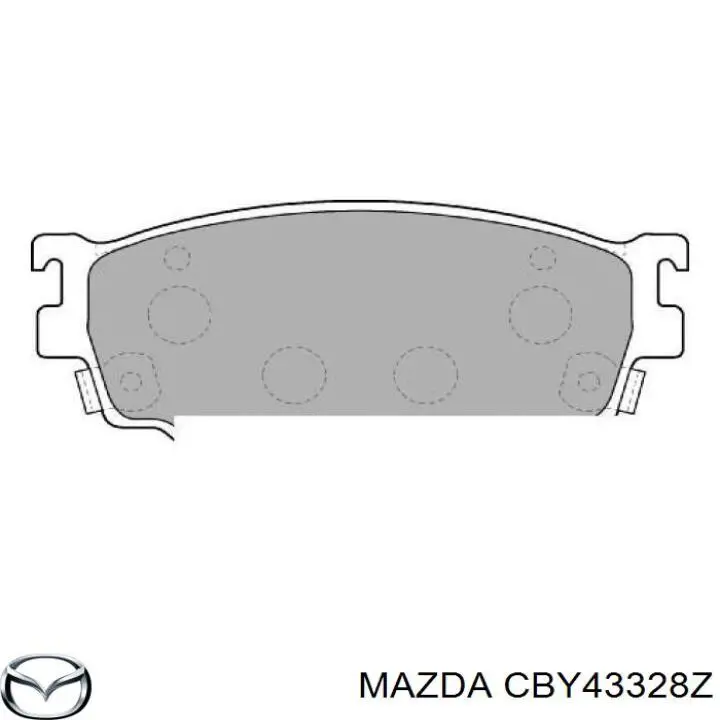 Гальмівні колодки Mazda CBY43328Z ціна, від 20.01 USD