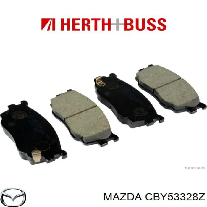 CBY53328Z Mazda колодки гальмівні передні, дискові