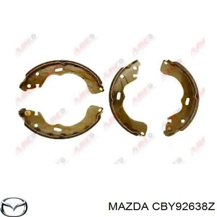 Колодки гальмові задні, барабанні CBY92638Z Mazda