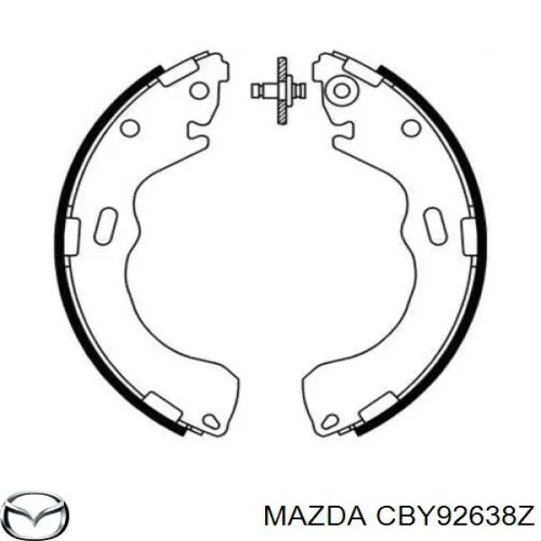 Купити CBY92638Z Mazda Колодки гальмові задні, барабанні