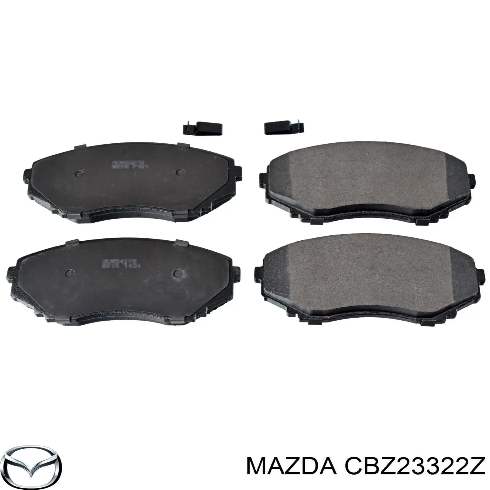 CBZ23322Z Mazda колодки гальмівні передні, дискові