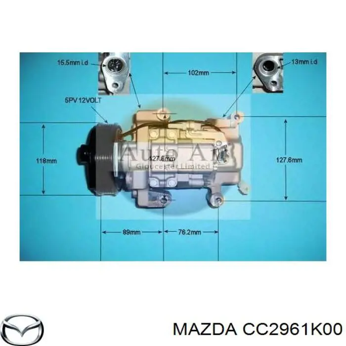 Компресор кондиціонера CC2961K00 Mazda