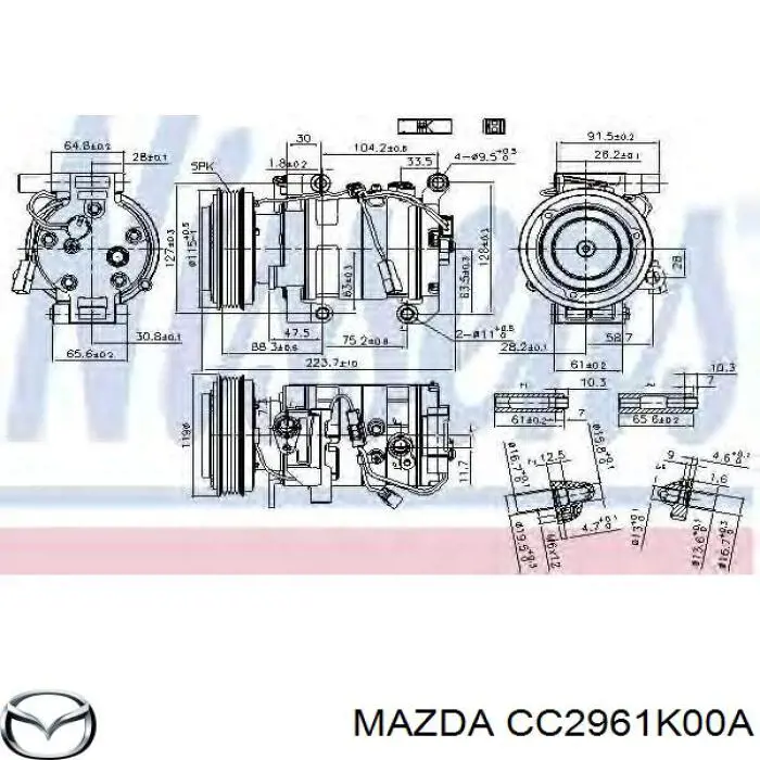 Компресор кондиціонера 13CC3002RA CGA