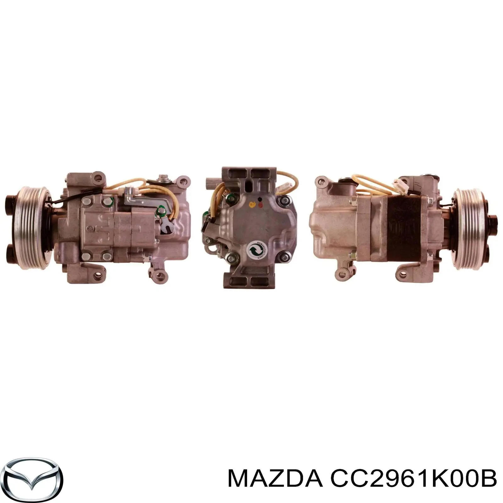 Компресор системи кондиціювання Mazda CC2961K00B ціна, від 174.07 USD