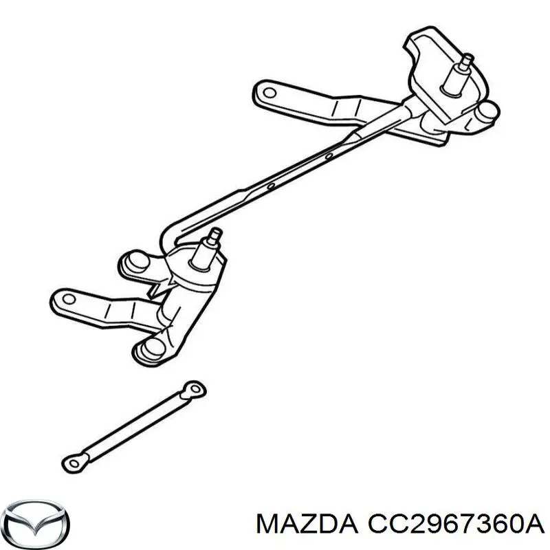 CC2967360A Mazda Трапеція склоочисника