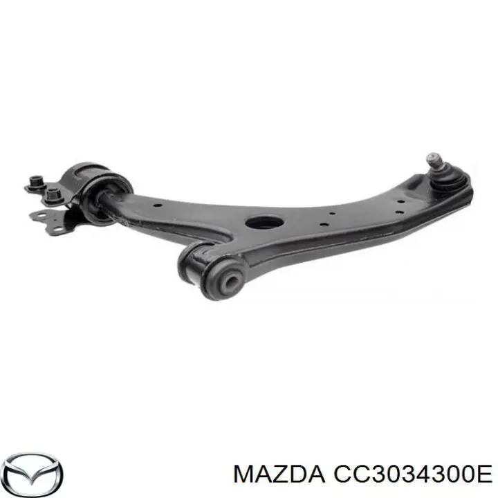Важіль передньої підвіски нижній, правий CC3034300E Mazda