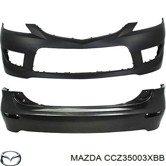 Бампер передній CCZ35003XBB Mazda