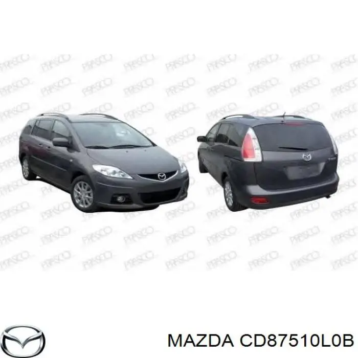 CD87510L0B Mazda фара ліва