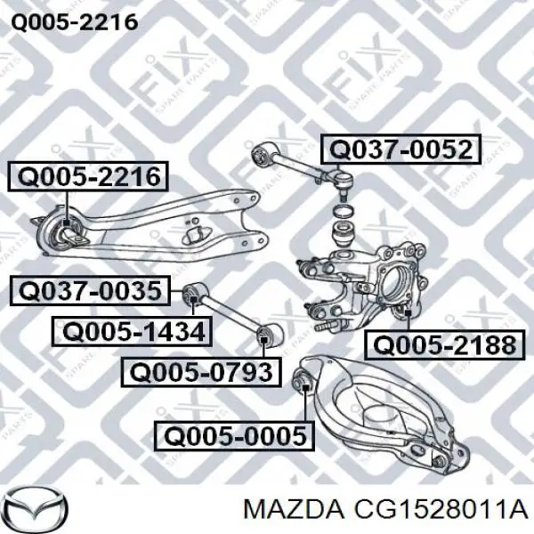 CG1528011A Mazda Пружина підвіски задня