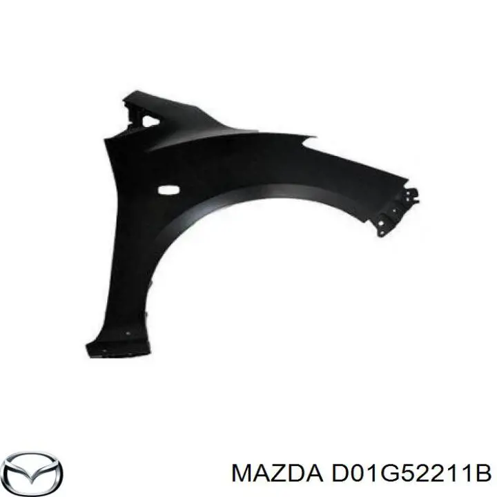 Ліве переднє крило Mazda D01G52211B ціна, від 35.21 USD