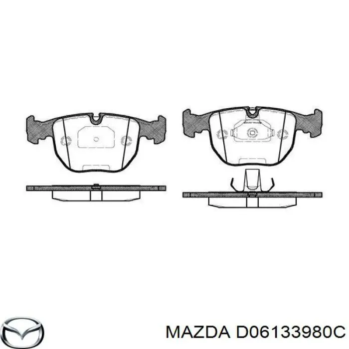 Супорт гальмівний передній правий D06133980C Mazda