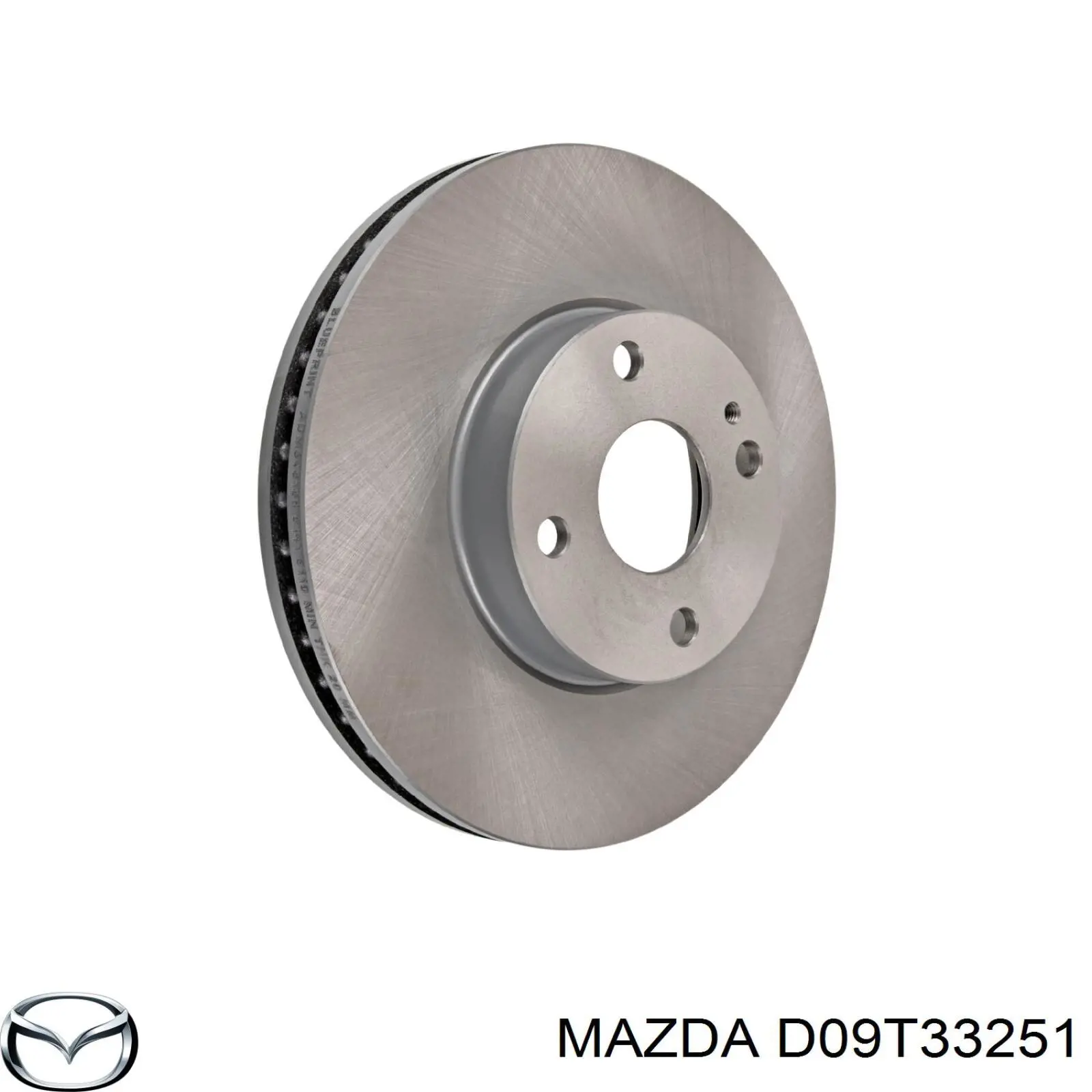 Диск переднього гальма Mazda D09T33251 ціна, від 45.52 USD