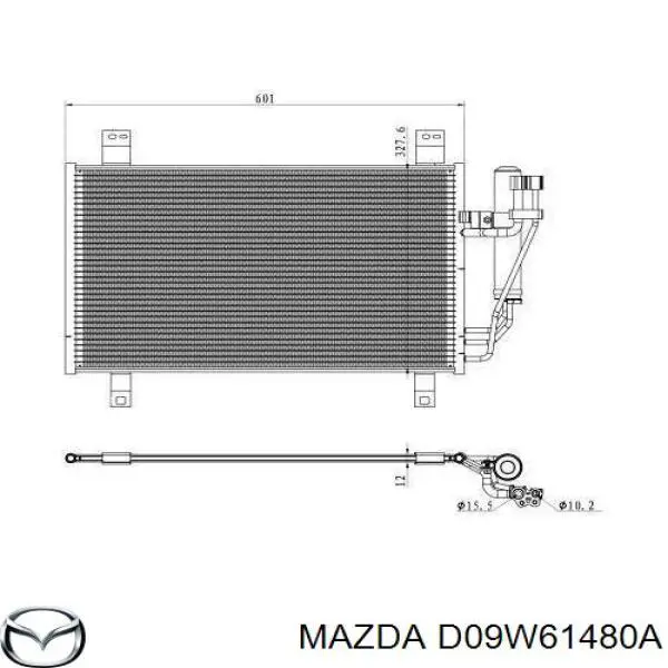 D09W61480A Mazda радіатор кондиціонера