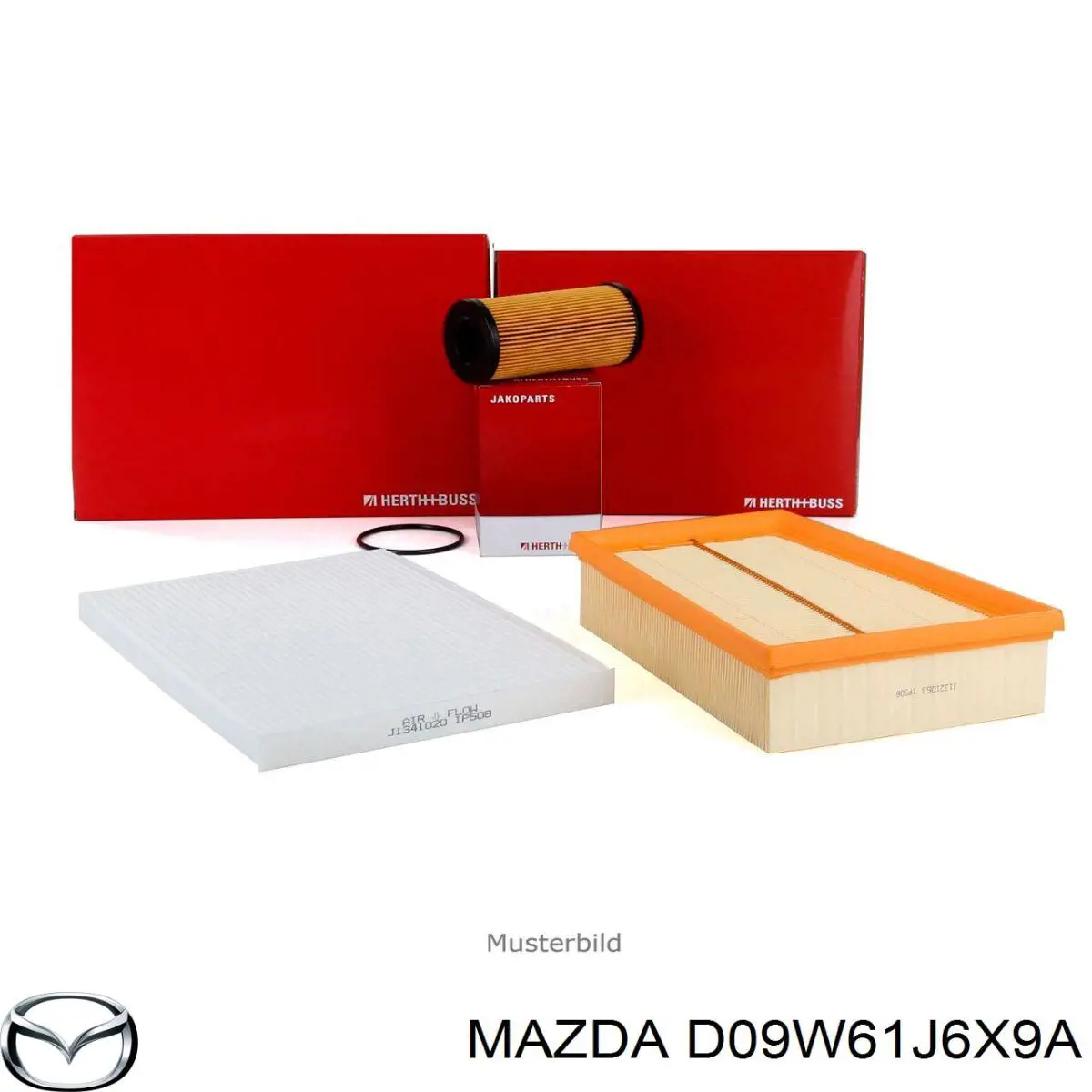 Фільтр повітряний обігрівача Mazda D09W61J6X9A ціна, від 15.57 USD