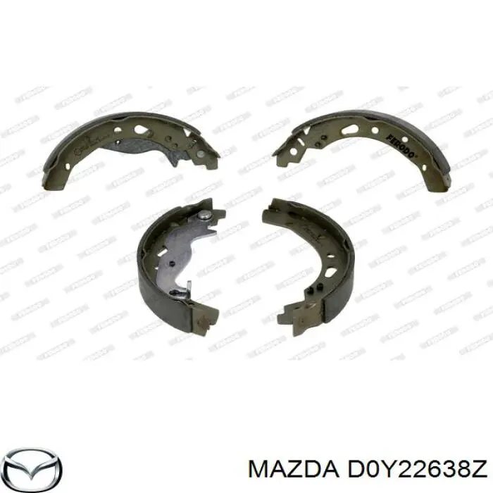 Колодки гальмові задні, барабанні D0Y22638Z Mazda