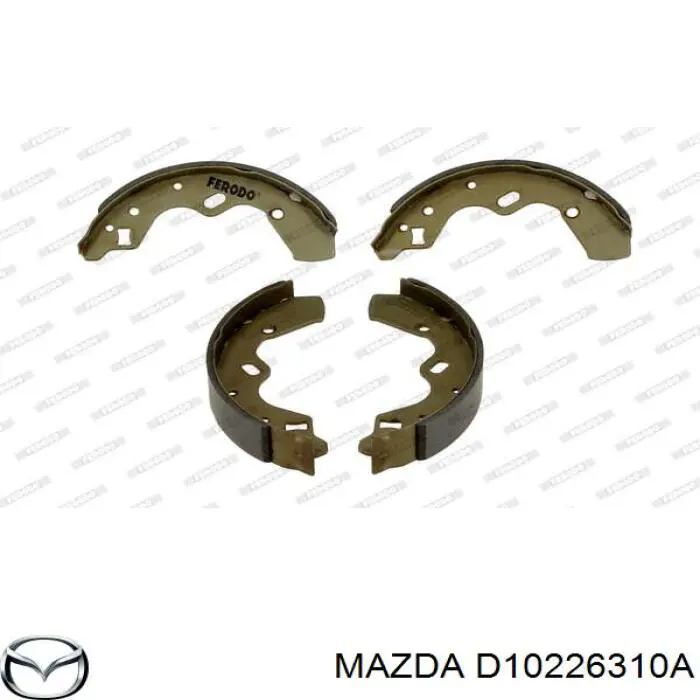 D10226310A Mazda Колодки гальмівні задні, барабанні
