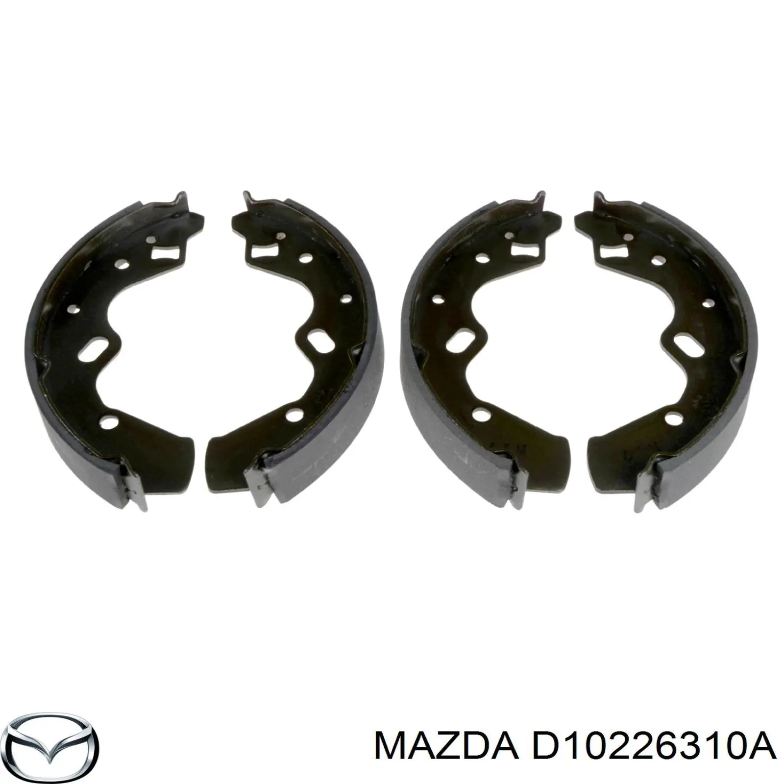 Колодки гальмові задні, барабанні Mazda D10226310A ціна, від 21.84 USD