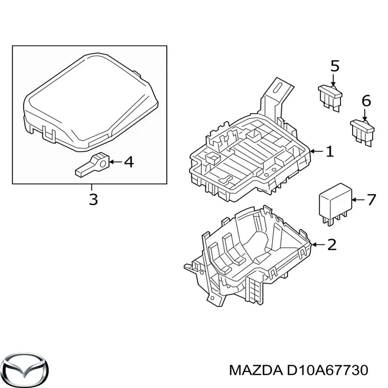  Mazda D10A67730 ціна, від 3.80 USD