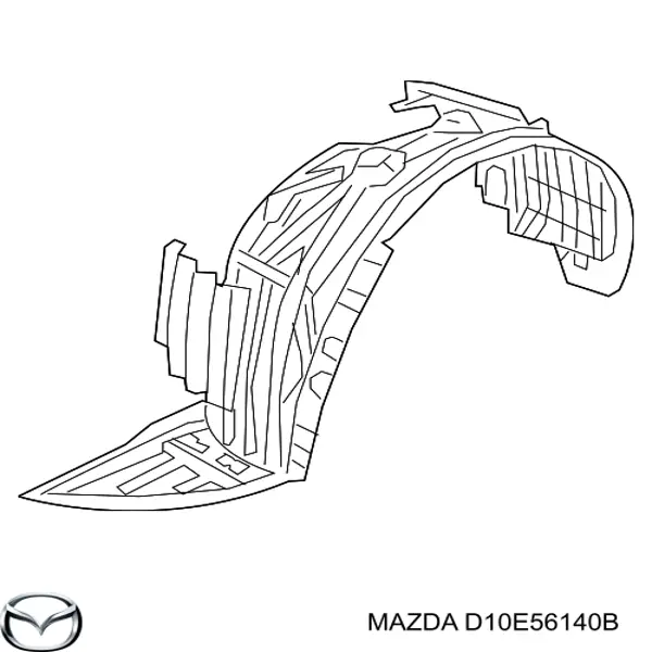  Підкрилок переднього крила, лівий Mazda CX-3 