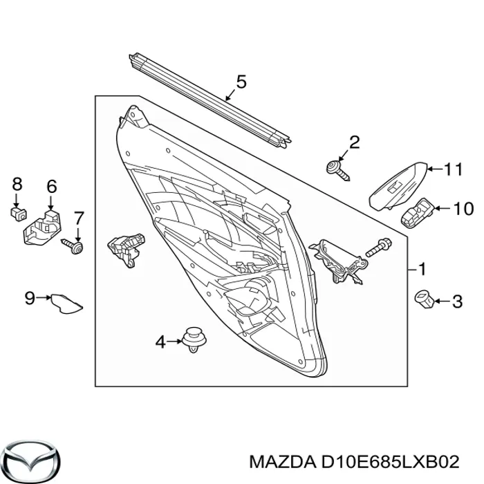  Mazda D10E685LXB02 ціна, від 14.06 USD