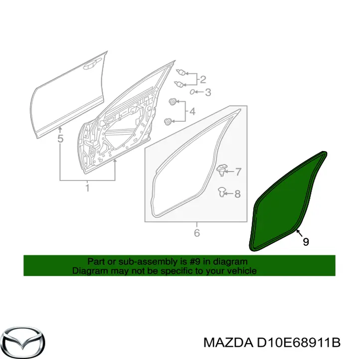 D10E68911B Mazda 
