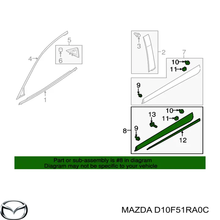 D10F51RA0C Mazda 