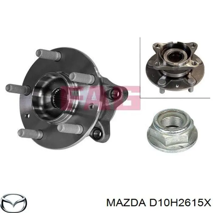 D10H2615X Mazda Маточина задня