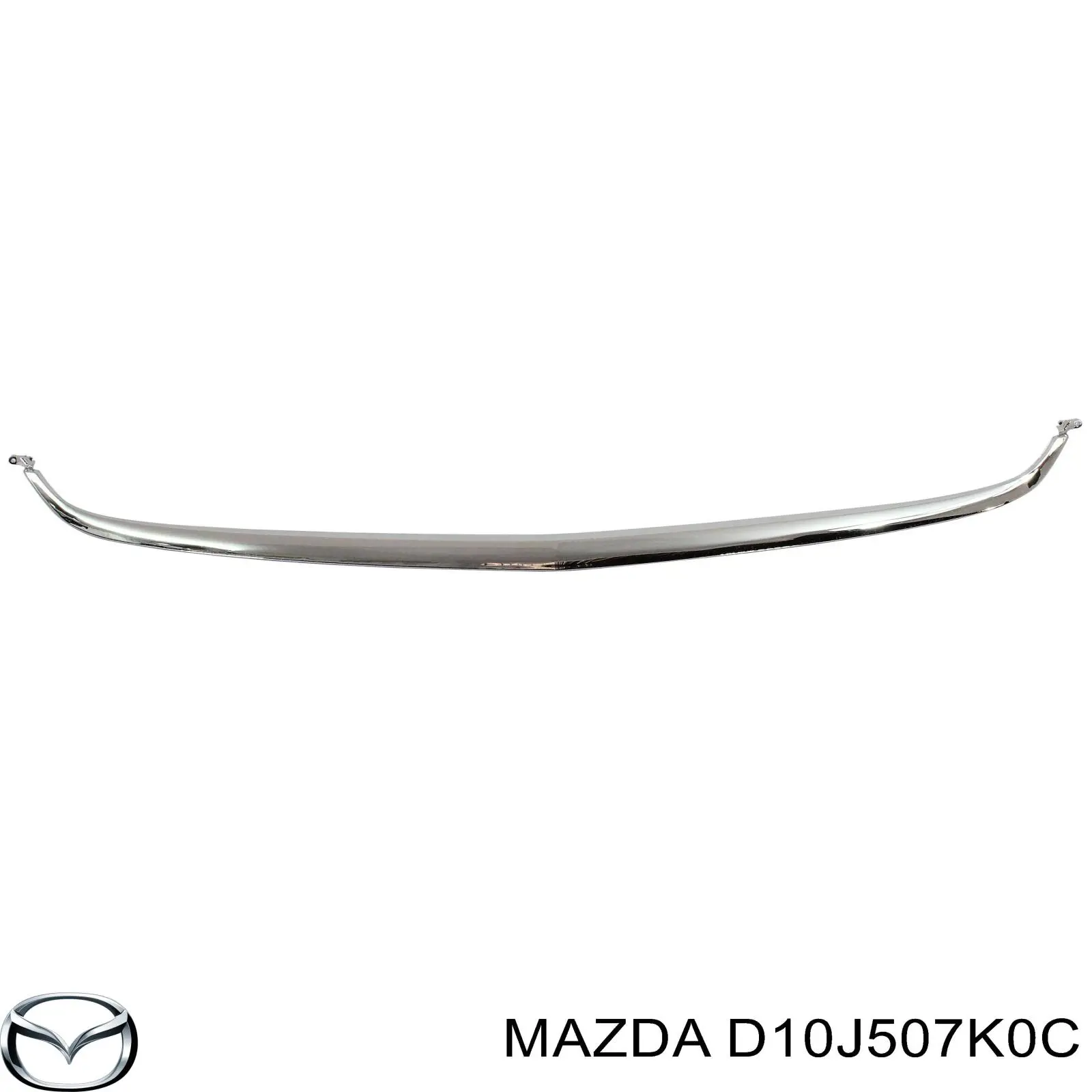 Молдинг переднього бампера, лівий D10J507K0C Mazda