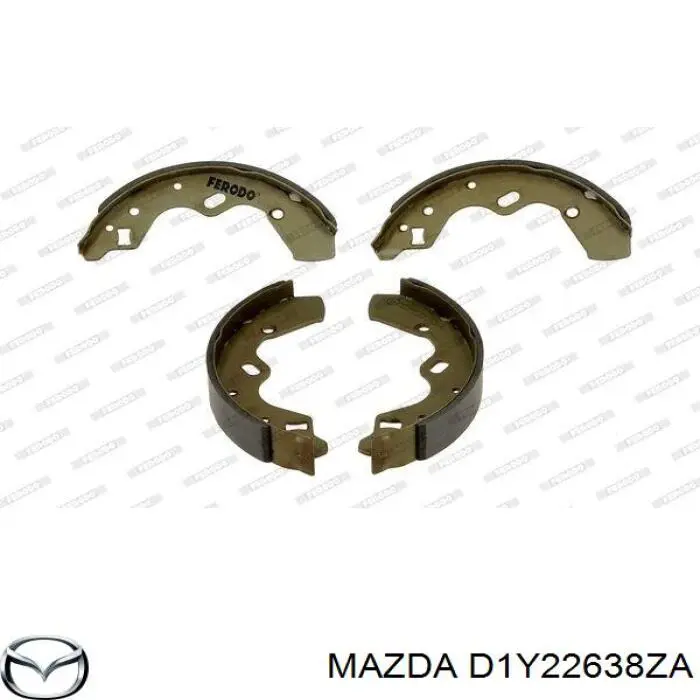 Колодки гальмові задні, барабанні Mazda D1Y22638ZA ціна, від 21.67 USD