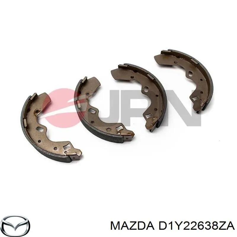 Купити D1Y22638ZA Mazda Колодки гальмові задні, барабанні
