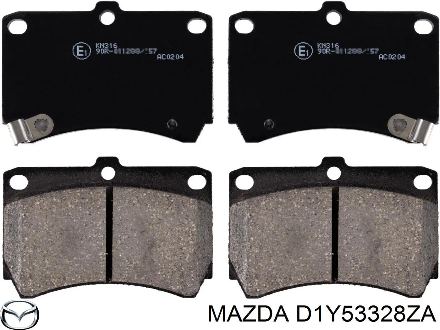 D1Y53328ZA Mazda колодки гальмівні передні, дискові