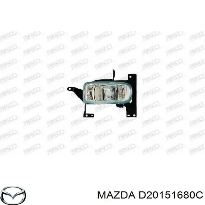 BG1G5168XA Mazda фара протитуманна, права