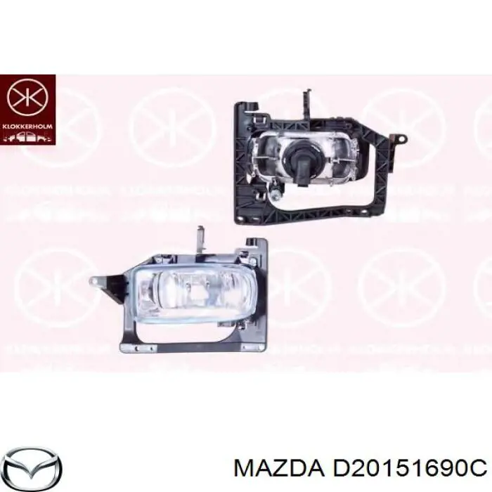 Фара протитуманна, ліва Mazda 626 5 (GF) (Мазда 626)