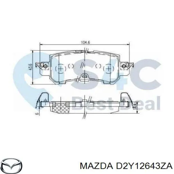 Купити D2Y12643ZA Mazda 