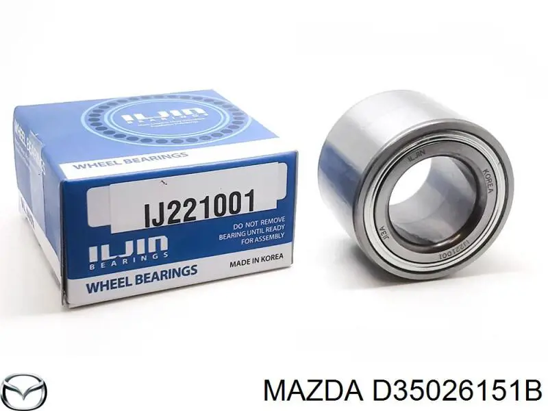 Підшипник маточини задньої Mazda D35026151B ціна, від 16.49 USD