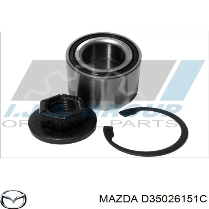 Підшипник задньої ступиці D35026151C Mazda
