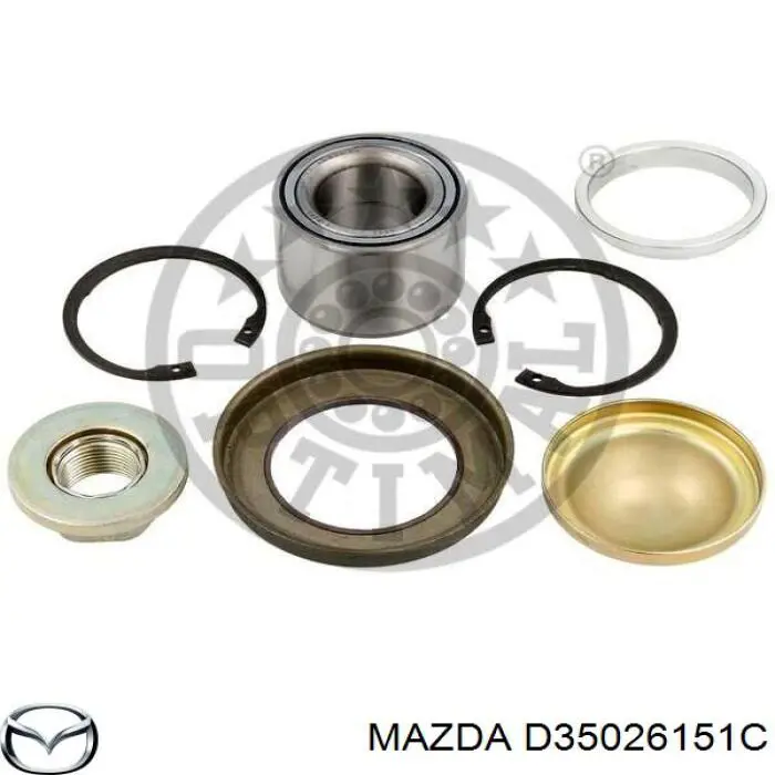 Задній підшипник Mazda D35026151C