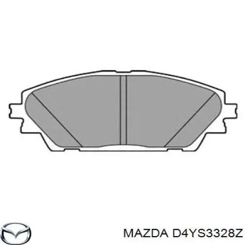 Гальмівні колодки Mazda D4YS3328Z ціна, від 35.22 USD