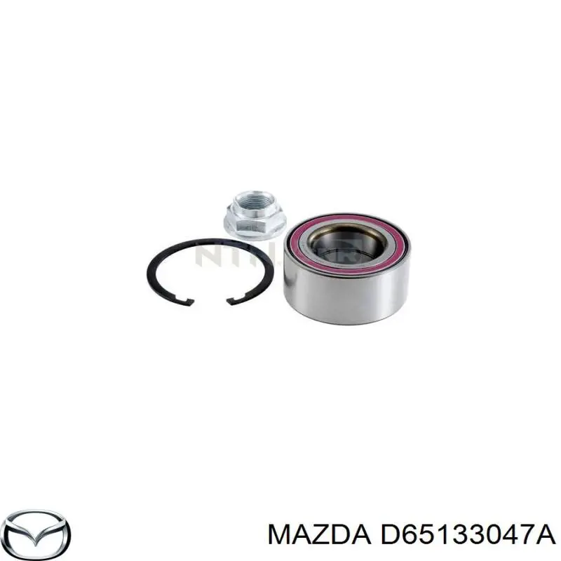 Комплект підшипник маточини передньої Mazda D65133047A ціна, від 14.62 USD