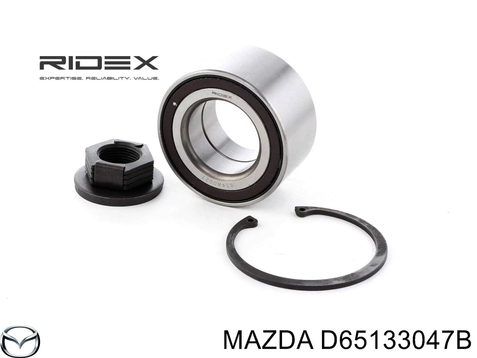 Комплект підшипник маточини передньої Mazda D65133047B ціна, від 12.18 USD