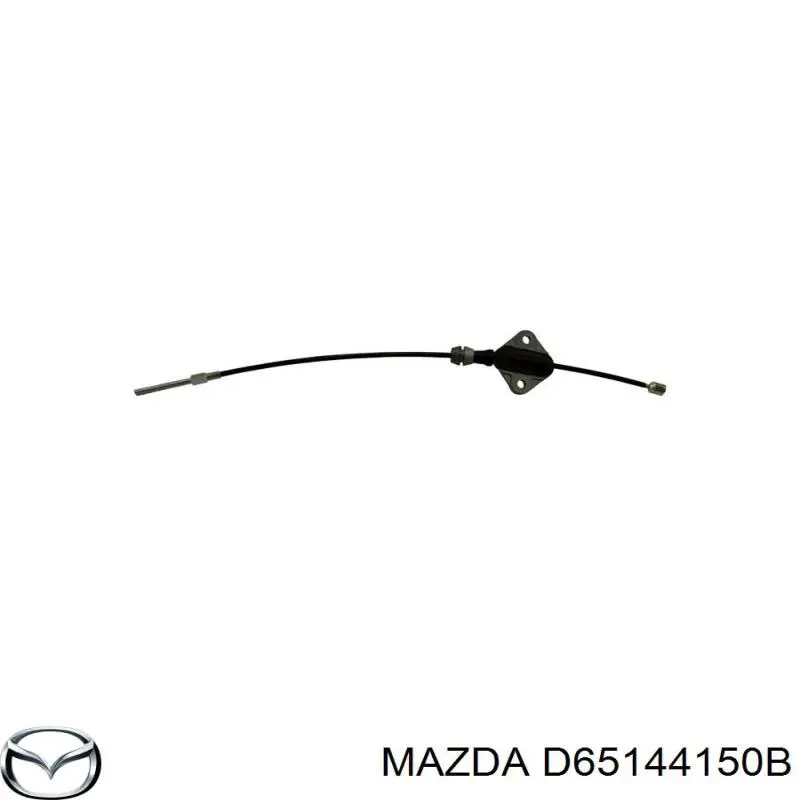 D65144150B Mazda трос ручного гальма передній