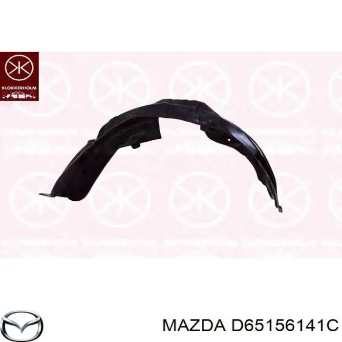 Підкрилок переднього крила, лівий Mazda D65156141C ціна, від 13.22 USD