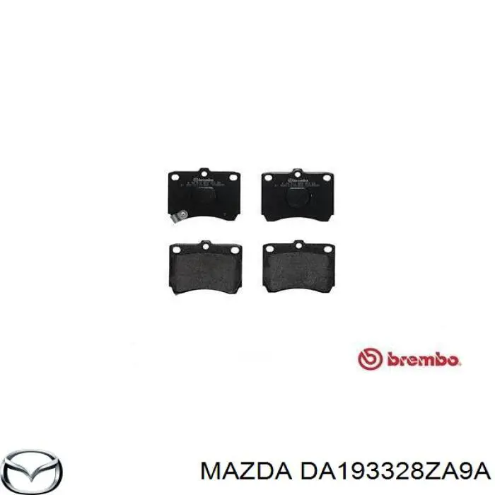Передні тормозні колодки DA193328ZA9A Mazda