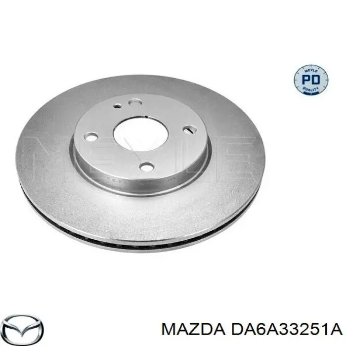 Диск переднього гальма Mazda DA6A33251A ціна, від 42.38 USD