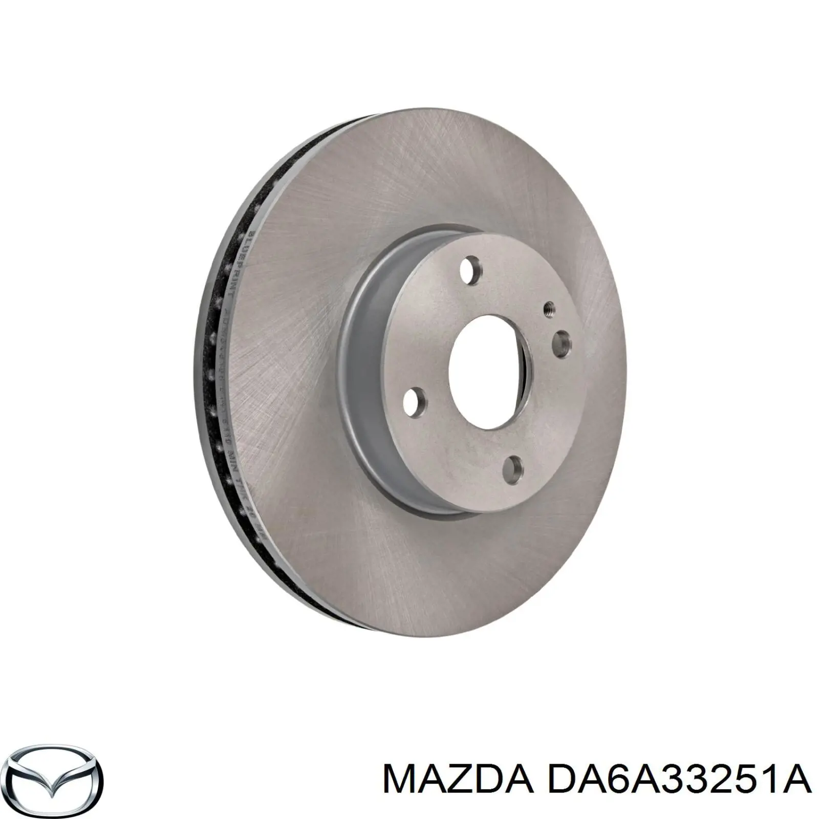 Гальмівні диски передні DA6A33251A Mazda