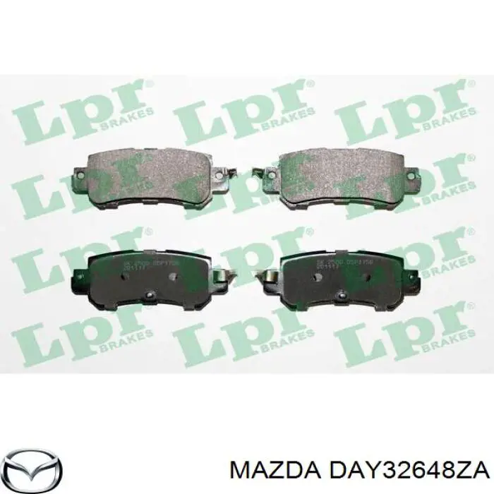 Задні гальмівні колодки DAY32648ZA Mazda
